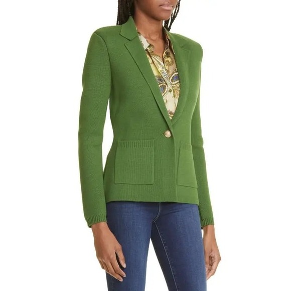 L'AGENCE Lacey Knit Blazer - - Picture 4 of 12